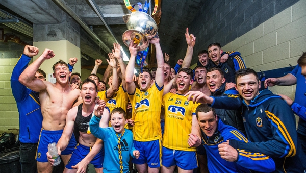 Roscommon celebrate with the Nestor Cup last July