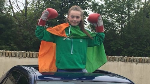 13-year-old Brenda Collins has won her first national boxing title