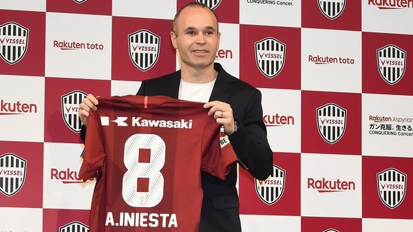 Andres Iniesta has joined J.League outfit Vissel Kobe