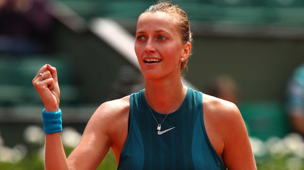 A relieved Petra Kvitova is into the second round