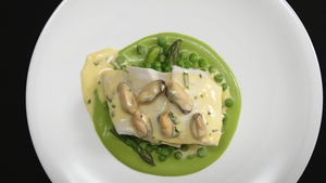 Garrett Byrne's Poached Turbot with Mussels Hollandaise