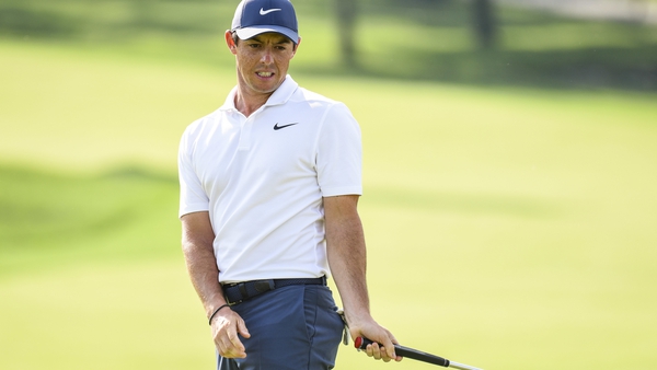 Rory McIlroy managed just two birdies all day