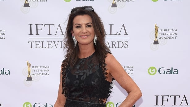 Deirdre O'Kane arriving on the red carpet for the IFTA Gala Television Awards