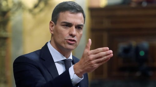 Pedro Sanchez has received the backing of six parties totalling 180 votes