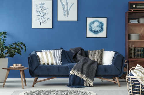 "Blue is a powerful yet tranquil statement colour"