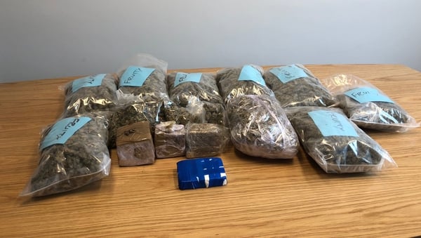 Cannabis herb, cocaine and cannabis resin was discovered during a planed search of a house in the Carne area of the county