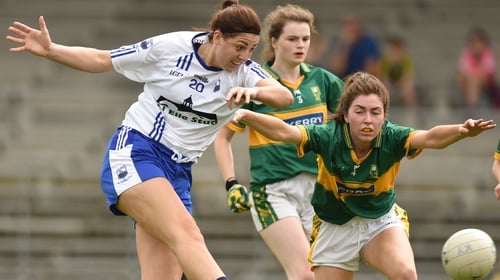 Michelle Ryan of Waterford in action against Eilis Lynch of Kerry
