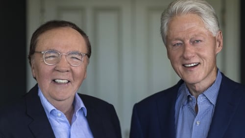 James Patterson and Bill Clinton, co-authors of The President Is Missing. Pic: David Burnett