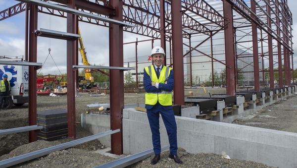 Brian O'Sullivan, Managing Director of Zeus, at the company's new premises in Bedfordshire in England
