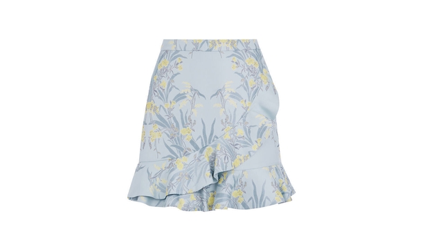 blue skirt