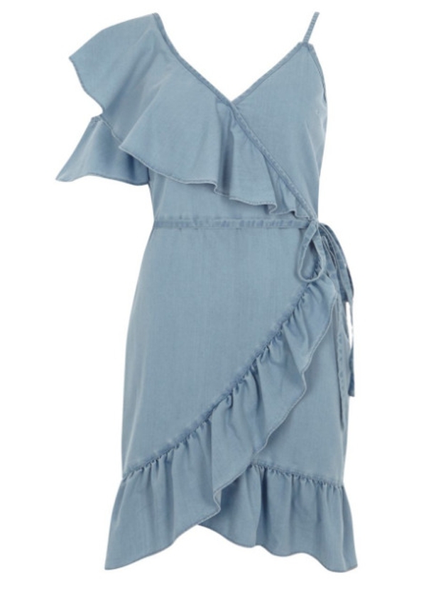 blue dress