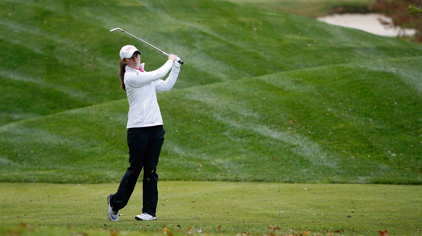 Leona Maguire three shots off the lead on pro debut