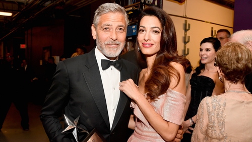 George and Amal Clooney: working holiday for George