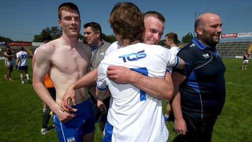 Waterford celebrate a huge result for the footballers