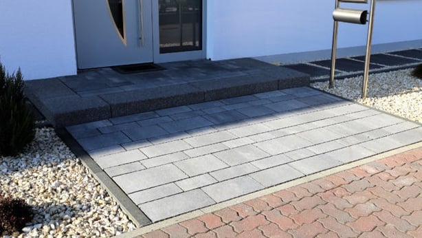 Different colours of paving can make a scheme disjointed