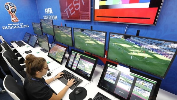 The FIFA VAR room in Moscow