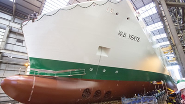 Irish Ferries said the delivery of the WB Yeats has been further delayed