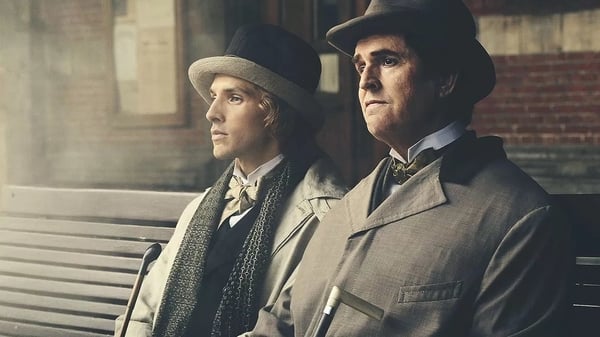 Rupert Everett (right) in his directorial debut, The Happy Prince.