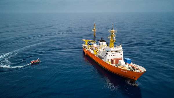 The MV Aquarius had been used to rescue migrants from the sea in recent times