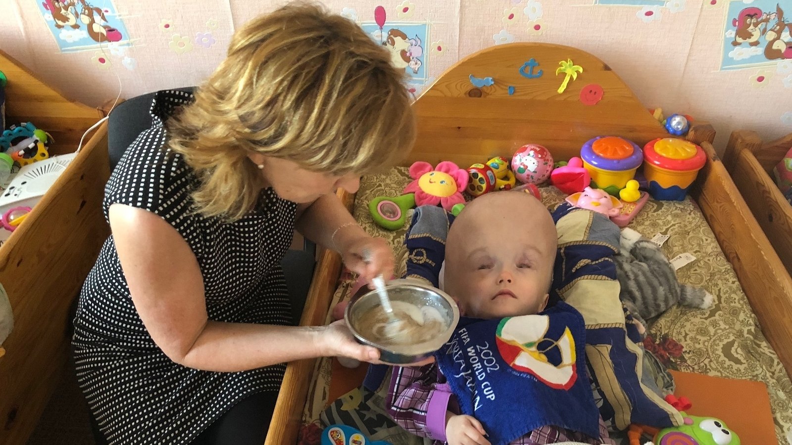 Image - Adi Roche feeding Ilya