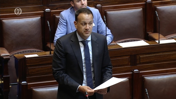 Leo Varadkar was responding to a question from Labour leader Brendan Howlin