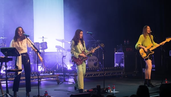 Haim performing at The Olympia Theatre in Dublin