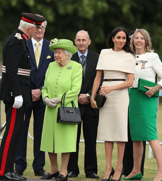 Queen Elizabeth II and the Duchess of Sussex