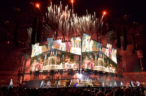 Taylor Swift on stage in Croke Park