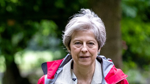 Theresa May said a trade border would be 'unacceptable'