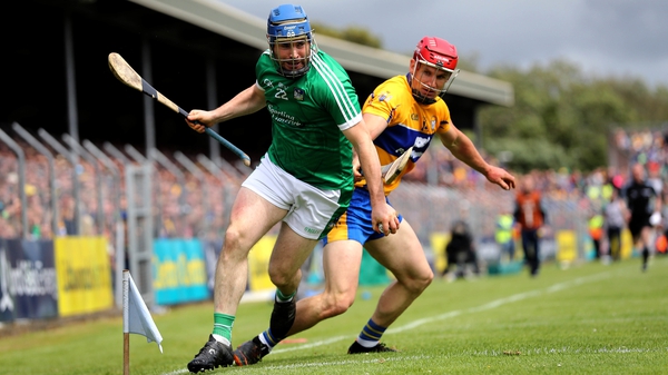 John Conlon and Richie McCarthy contest possession in Cusack Park as Clare dispatched Limerick in the Munster championship