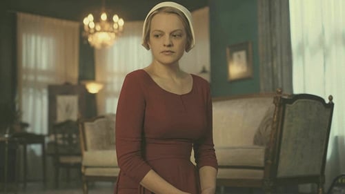 Elisabeth Moss plays the main character Offred