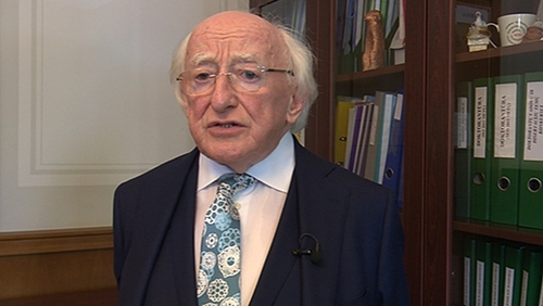 President Michael D Higgins is on a State visit to the Baltic nations