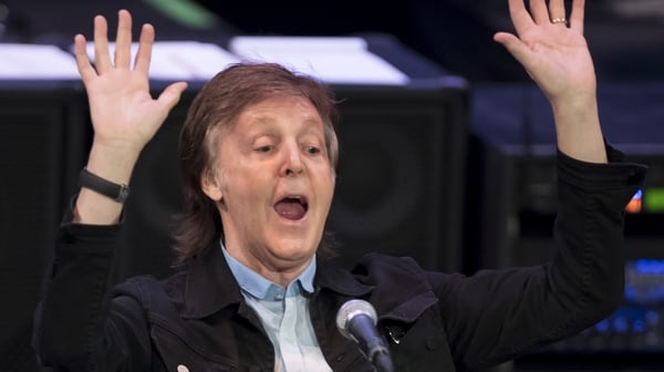 Hands up: McCartney jokingly admitted to the 1959 