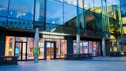 Bank of Ireland said it had seen continued recovery of business activity, supported by a more positive economic environment and outlook