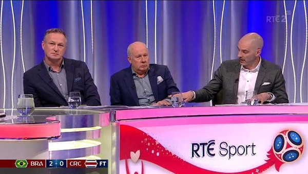 Richie Sadlier tried to explain what constitutes contact with Liam Brady