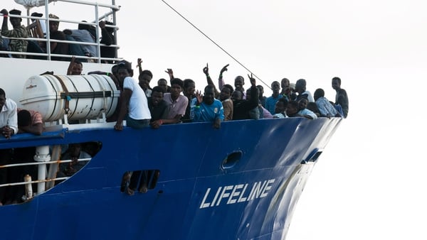 Around 25 migrants from the Lifeline boat will be given refuge in Ireland