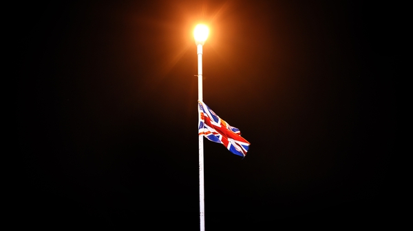 A union jack flag hung from a lamp post near the Irish border in Fermanagh. Photo: Charles McQuillan/Getty Images