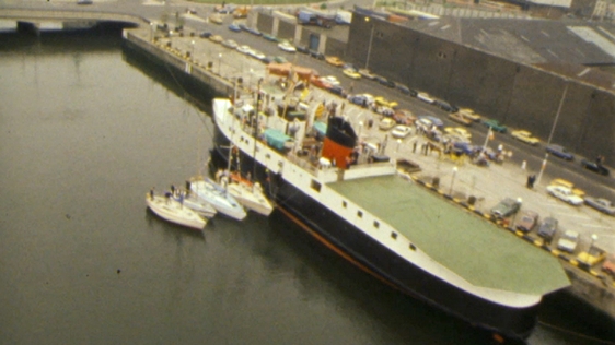 MV Arran on the River Liffey (1983)