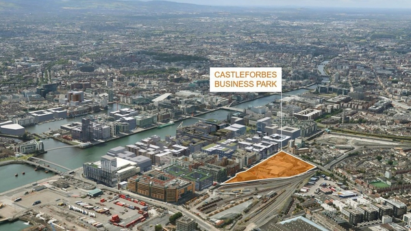 Map displays plans for the North Docklands Castleforbes location.