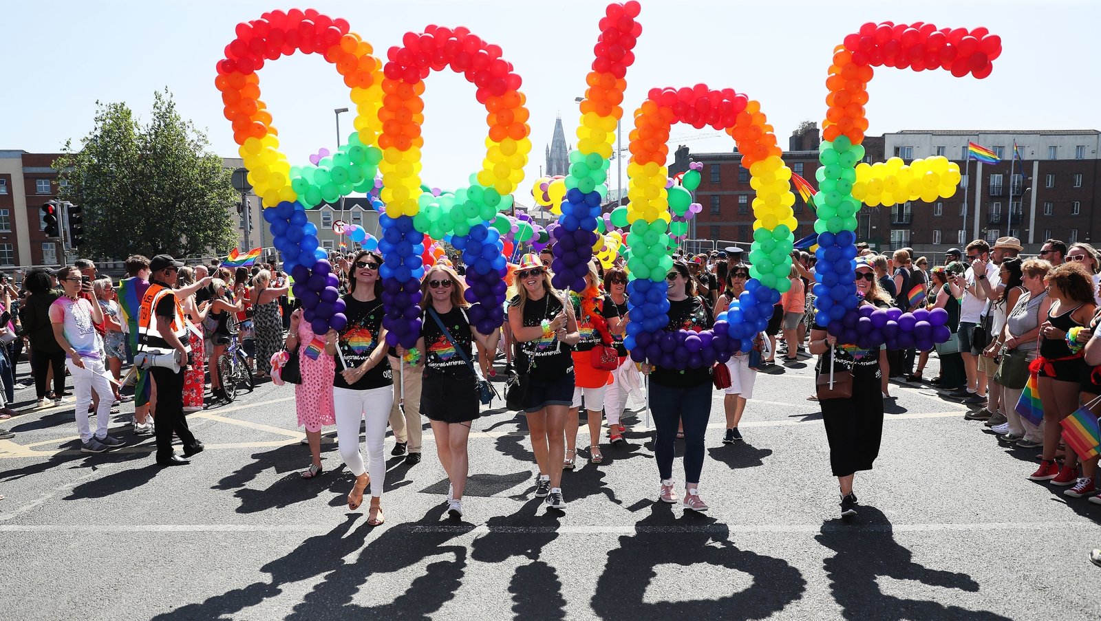 Thousands gather to celebrate Pride parade in Dublin