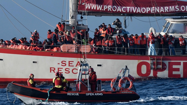 The Open Arms rescue boat is due to dock in Barcelona on Wednesday