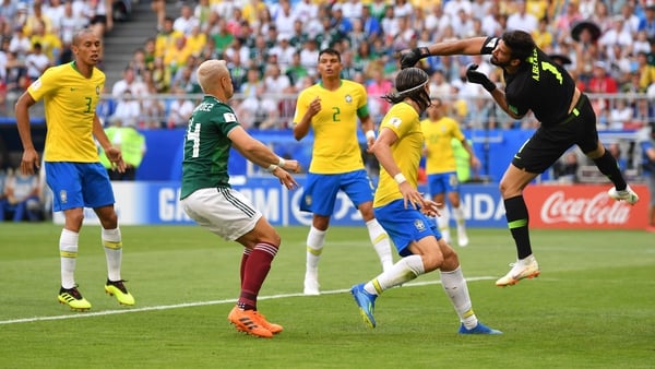 Brazil survived an early scare as Alisson's punch was not too convincing