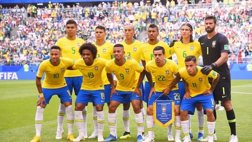 Brazil are through to a seventh consecutive quarter-final