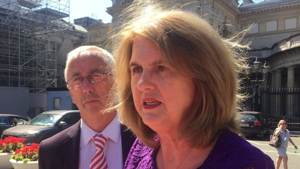 Joan Burton was at a meeting on public order issues when her house was broken into
