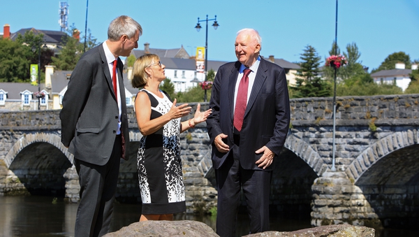 Fexco CEO Denis McCarthy, Enterprise Ireland's CEO Julie Sinnamon and Fexco founder Brian McCarthy