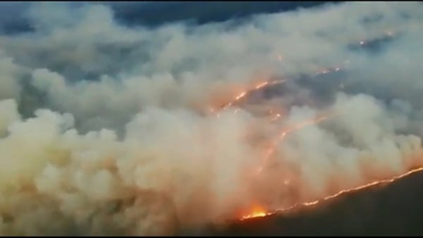 The major gorse fire across the Slieve Bloom Mountains is now under control, according to Coillte