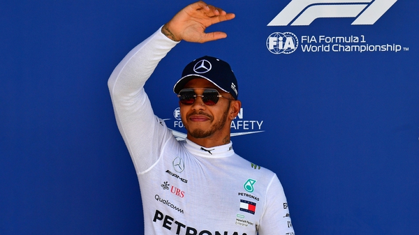 Lewis Hamilton claimed his fourth consecutive pole at Silverstone
