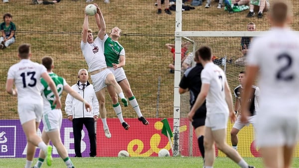 Daniel Flynn of Kildare claims a high ball