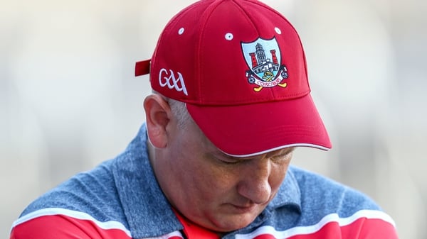 Head down: Cork manager Ronan McCarthy