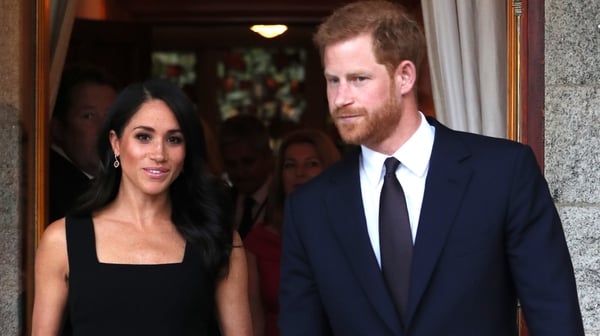 Meghan and Harry attend a summer garden party on their first day in Ireland